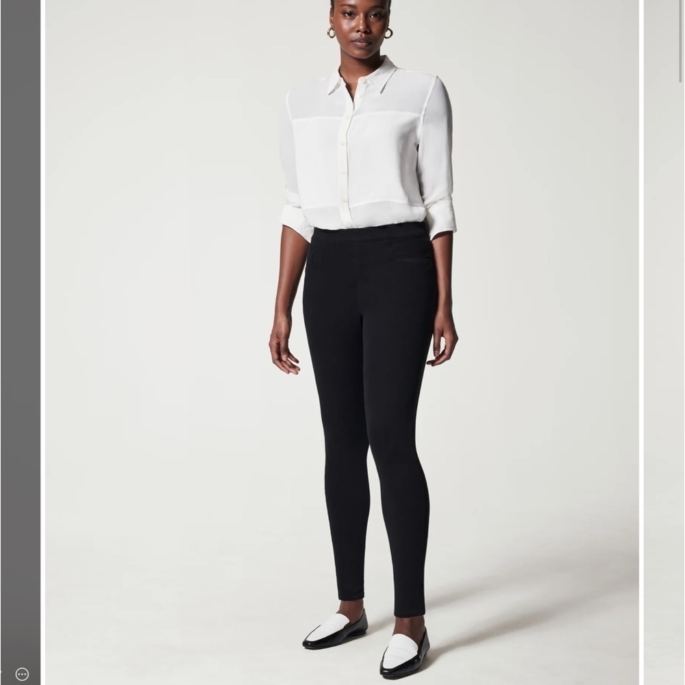 SPANX Jean-ish® Ankle Leggings black size Medium B69